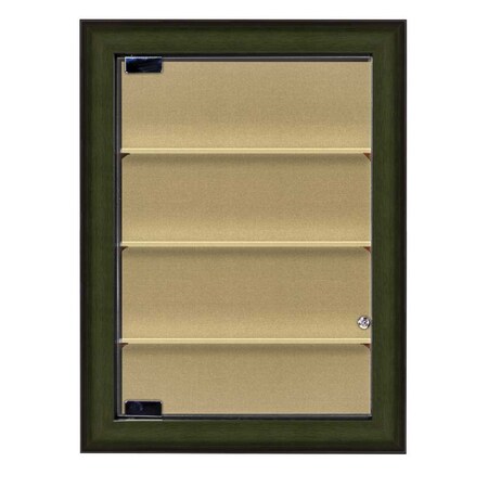 United Visual Products Indoor Enclosed Combo Board, 48"x36", Black Frame/Black & Black UVCB4836B-BLACK-BLACK
